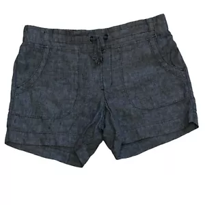 Athleta pantaloncino donna lino grigio taglia 6 - 4,5" cucitura interna - Foto 1 di 8
