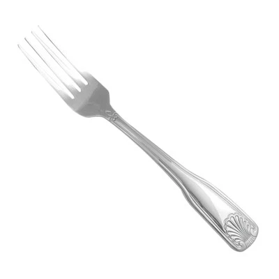 Tenedor de cena fanfarria de acero inoxidable Walco 18/0, 7,625" de longitud | 2 docenas/estuche Foto 1 de 3