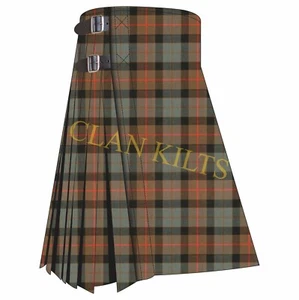 Gunn Weathered 8-yard Scottish Handmade Traditional Tartan Kilt For Men - Picture 1 of 2
