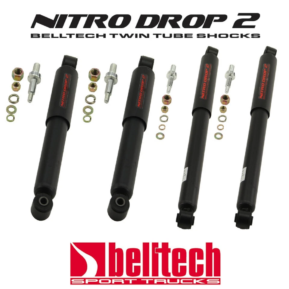 Передние/задние амортизаторы 73-87 Chevy/GMC C10 Nitro Drop 2 для заднего амортизатора 2-5 дюймов F и 4-7 дюймов - Изображение 1 из 1