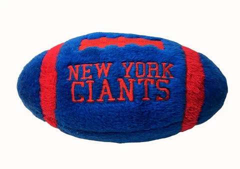 RARE New York Giants Plush NFL Football Pillow Blue Red Stuffed Collectible 13in Cover