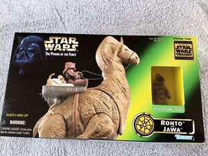 Star Wars Ronto and Jawa power of the force 1997 Kenner BNIB