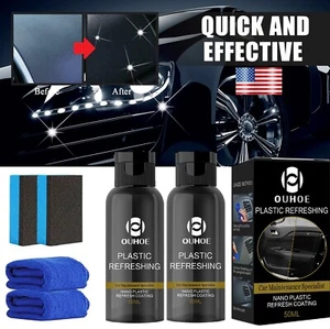 Plastic Parts Refurbish Agent Car Exterior Restorer for Plastic Parts 100ML US - Picture 1 of 16