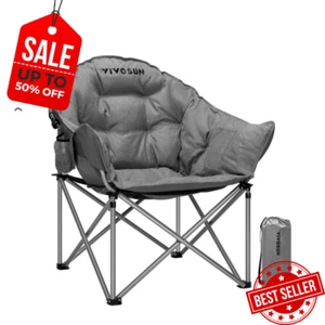 Folding Camping Chair with Cushion N55 - Picture 1 of 8