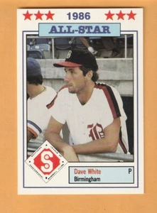 Dave White Birmingham Barons 1986 Southern League All-Stars Olympia Fields IL 9J - Picture 1 of 2