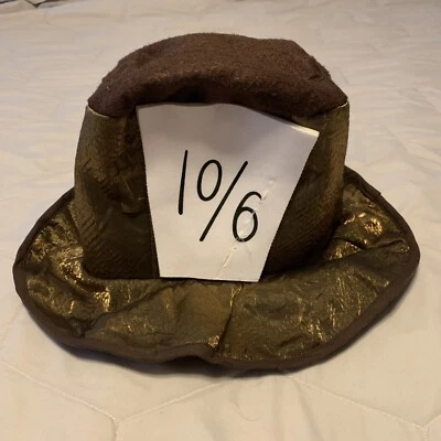 Alice in Wonderland  Mad Hatter Hat Top Halloween Childs Youth Costume Dress Up - Image 1 of 4