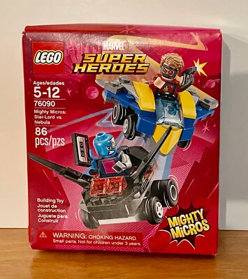 LEGO 76090 Marvel Super Heroes Mighty Micros: Star-Lord vs. Nebula *Caja abollada* Foto 1 de 4
