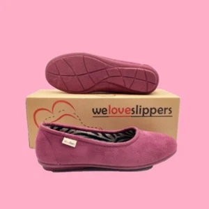 Ladies Ballet Slippers - weloveslippers - Heather- Made in Spain - #36-41 - Picture 1 of 5
