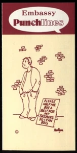 Tobacco Card, Wills, Embassy, PUNCHLINES, Punch Cartoons, 1983, #S168 - Picture 1 of 2