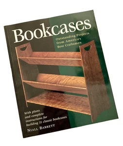 BOOKCASES Instruction Book Plans 11 Projects Woodworking Craftsman Niall Barrett - Picture 1 of 7