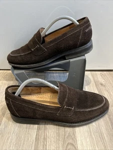 Mocasines formales de gamuza marrón montura Loake L1 256 para hombre talla 8 Reino Unido - Imagen 1 de 11
