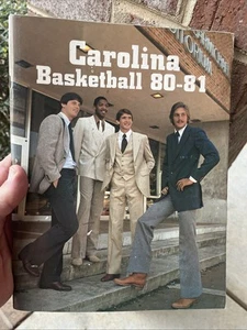 North Carolina Basketball 1980-81 Press Guide Program James Worthy Sam Perkins - Picture 1 of 8