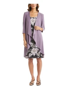 R&M RICHARDS Womens Purple Evening Jacket 12 - Picture 1 of 9