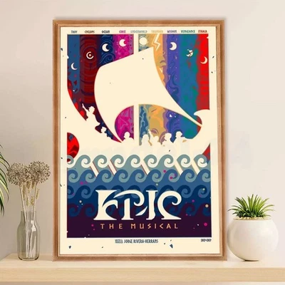 Epic The Musical Poster Colorful Odyssey Print Fantasy Musical Wall Art NoFrame - Image 1 of 4