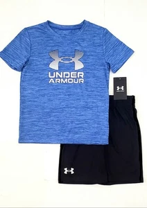 Boys Size 7 nike Under Armour  Shirt & Shorts 2 Piece Graphic Set: NWT - Picture 1 of 3