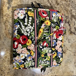 Vera Bradley gesteppte Reise hängende Kulturbeutel Make-up Organizer Blumenmuster - Bild 1 von 9