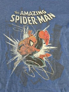 The Amazing Spider-Man Marvel Boys Graphic T-Shirt Blue  Small - Picture 1 of 6