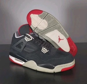Nike Air Jordan 4 Retro bred Release 2012 schwarz Wildleder Leder 308497-089 Herren 11 - Bild 1 von 17
