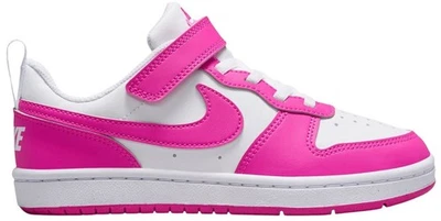Nike Court Borough Low Recraft (Niños) Blanco/Láser Fucsia Talla 1Y NUEVO Foto 1 de 4