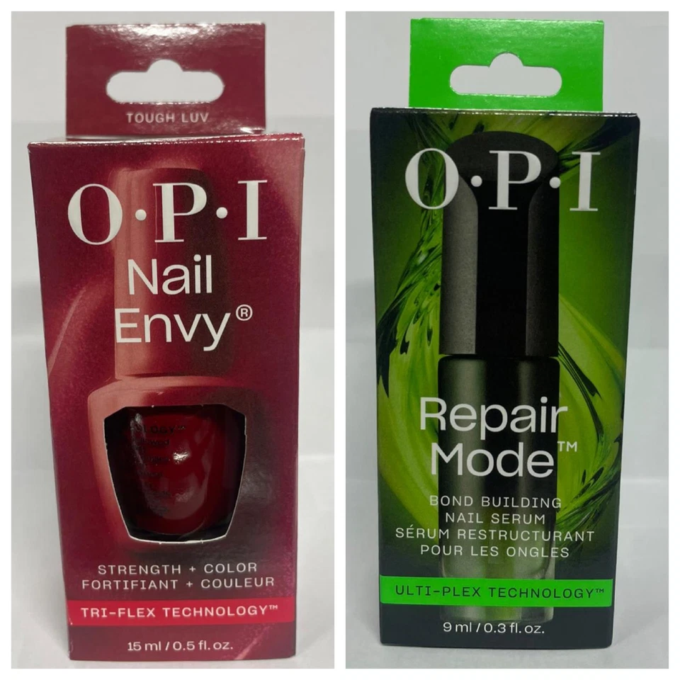 OPI Nail Envy Tough Luv Strengthener Tri-Flex Technology 15ml & Repair Mode Duo
