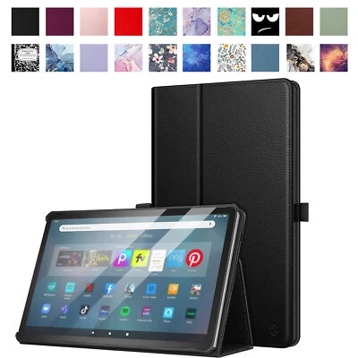  Funda tipo folio para Amazon Fire Max 11 (13th) 2023 cuero vegano delgada cubierta con soporte  Foto 1 de 4