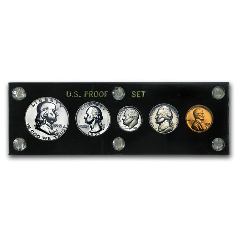 1955 U.S. Proof Set (Hard Plastic Holder) - SKU #1131 Cover