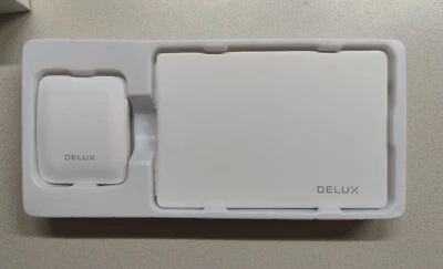 DELUX Wireless Keyboard Mouse Combo KF10+MF10 Missing Carrying Case, White - Image 1 of 4