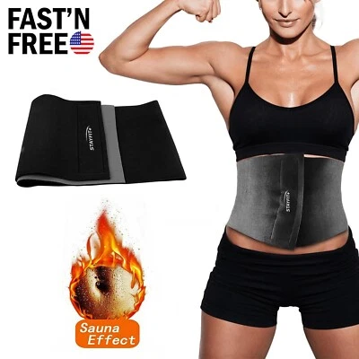 Entrenador de cintura más delgado cinturón corsé sudor quemador de grasa pérdida de peso apoyo mujeres hombres Foto 1 de 4