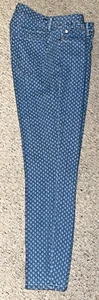 Women’s Vineyard Vines High Rise Skinny Ankle Printed Indigo Jeans Size 32 - Picture 1 of 7