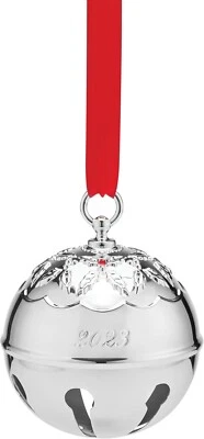 Reed & Barton 2023 HOLLY BELL 48th Edition .35 Metallic Round Christmas Ornament - Image 1 of 4