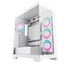 DeepCool CG580 4F WH (White)Panoramic ATX Mid-Tower Case, 4 x Pre Installed Fans - Picture 1 of 1