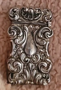 Valentinstag schönes Geschenk Vintage viktorianisch Sterlingsilber Streichholz Safe - Bild 1 von 4