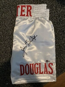 James "Buster" Douglas WBA Signed Autographed Trunks-w/ DUEL JSA & Beckett COAs! - Picture 1 of 3