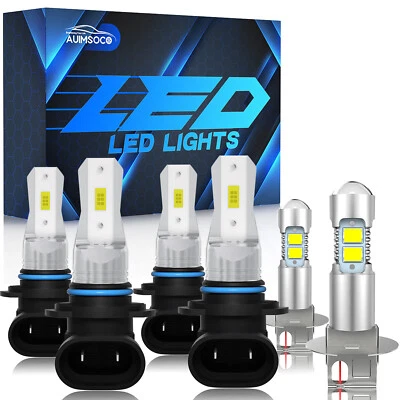 Faros LED de haz alto bajo antiniebla para GMC K1500 K2500 K3500 1990-1998 Foto 1 de 4