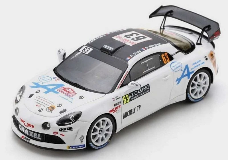 Alpine A110 RGT Chazel Rally Monte Carlo 2023 Frau-Marquez 1:43 SPARK S6722 - Immagine 1 di 1