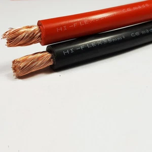 35mm2 240 A Amps Flexible PVC Battery Welding Cable Black Red 1 - 100M M Lengths - Picture 1 of 5