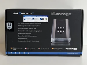 iStorage diskAshur DT2 14TB Graphite : IS-DT2-256-14000-C (Storage External) - Afbeelding 1 van 3