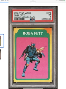 1980 Topps STAR WARS EMPIRE STRIKES BACK #272 BOBA FETT Classic Art PSA 7 NM - Picture 1 of 2