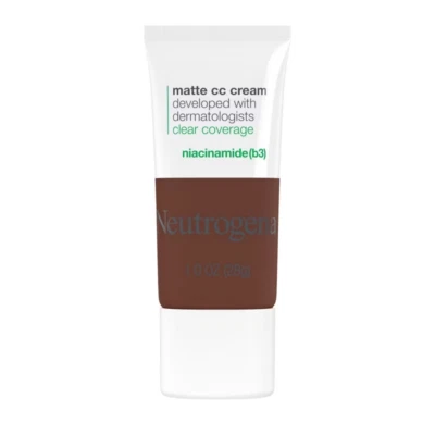 Neutrogena Clear Coverage Matte CC Cream Clear Coverage Sienna 9.9 New SEALED - Image 1 of 3