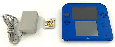 Nintendo 2DS 4GB Handheld Console - Black/Blue + Super Mario Bros. 2 & Charger