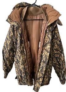 Columbia Sportswear LG 1995 Delta Marsh Camo DuckHunting Shell Jacket+inner Coat - Picture 1 of 24