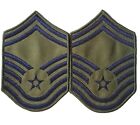 OD Green USAF Patches E-8 Air Force Senior Master Sergeant 4" Rank Insignia AF35