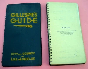 GILLESPIE'S GUIDE LOS ANGELES MAPPE CITTÀ E CONTEA VINTAGE ©1950 - Foto 1 di 12