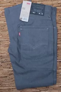 LISTA DE JEANS DE MEZCLILLA GRIS DE 8 BOLSILLOS LEVI'S 511 PARA HOMBRE AJUSTADOS EXTRA SILM RECTOS $64 - Imagen 1 de 6