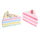8Pcs Pink Cake Shaped Cracker Box Paper Gift Boxes Party Dessert Packaging Box
