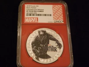 2018                  BACK PANTHER                       NGC  PF  70 ULTRA CAMEO - Picture 1 of 2