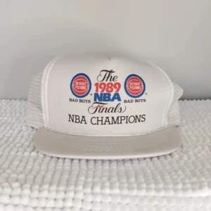 Vintage Detroit Pistons 1989 Bad Boys NBA Finals Champions Hat - Picture 1 of 5