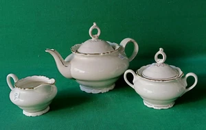 SET TEIERA + ZUCCHERIERA + LATTIERA PORCELLANA SCHIRNDING BAVARIA ANNI '50. CL6 - Picture 1 of 12