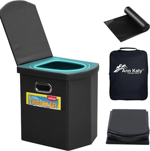 Upgrade XL Portable Toilet for Adults,Extra Large Portable Travel Floding Toilet - Picture 1 of 12