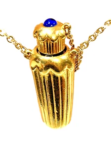 COLLAR COLGANTE PERFUME VINTAGE AVON FLACON PLUS PERFUME FRACAS ROBERT PIGUET - Imagen 1 de 8